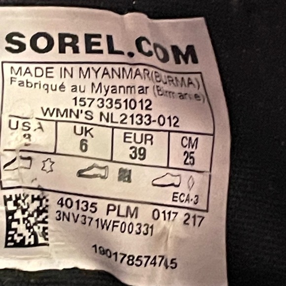 Sorel Out N About Womens Black Duck Boots Leather Waterproof NL2133-012 Size 8 - Picture 12 of 15